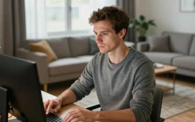 Créer un coin bureau dans le salon sans renoncer à votre espace de détente : la méthode de la délimitation psychologique